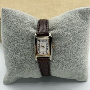 Vintage woman’s Seiko Gold and Brown Leather Watch